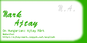 mark ajtay business card